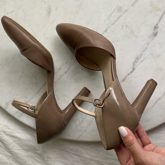 FRANCO SARTO dark cream heels - Picture 4 of 5